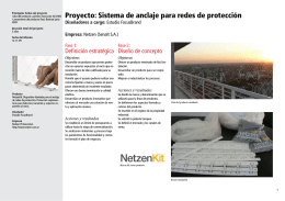 Proyecto: Sistema de anclaje para redes de protección