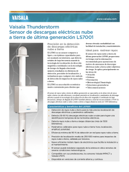 Vaisala Thunderstorm Sensor de descargas eléctricas nube a tierra