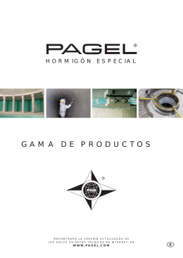 GAMA DE PRODUCTOS CD - Pagel Spezial