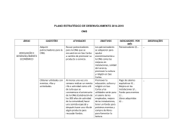 plano estratégico de desenvolvimento 2014