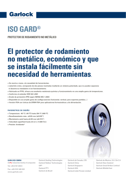 ISO GARD® El protector de rodamiento no metálico, económico y