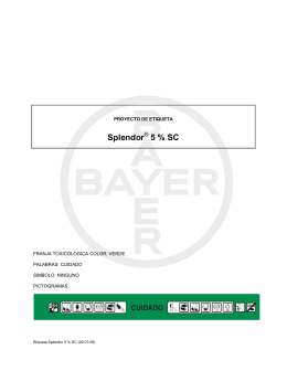 Splendor® 5% SC - BayDir Servicios