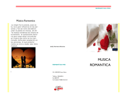 folleto musica romantica