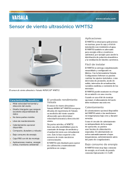 Sensor de viento ultrasónico WMT52