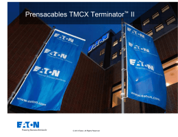 Presentacion-Terminator II TMCX Cable Glands_ESP 2013