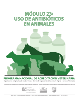 uso de antibióticos en animales - The Center for Food Security and