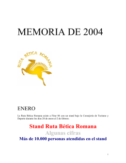 MEMORIA DE 2004 - Ruta Bética Romana