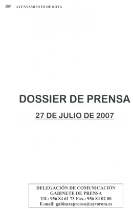 DOSSIER DE PRENSA - Gestor Documental del Excmo. Ayto. de Rota