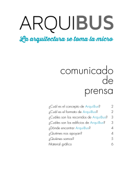ArquiBus_comunicado de prensa