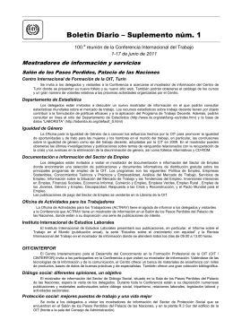 Boletín Diario – Suplemento núm. 1