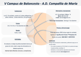V Campus de Baloncesto - A.D. Compañía de María