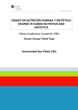 3.3. Nutrición 3er curso/ Nutrition - 3rd year