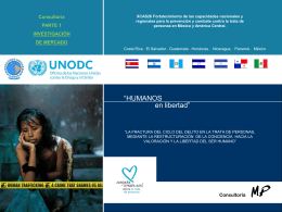 UNODC/Diagnóstico - Consejo Centroamericano y del Caribe de