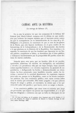 Cabral Ante la Historia