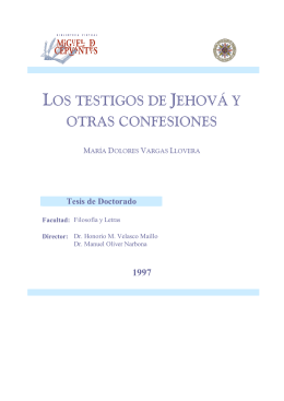 Los Testigos de Jehová y otras confesiones