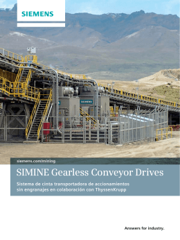 SIMINE Gearless Conveyor Drives