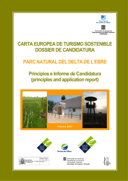 Dosier de candidatura Delta del Ebro - EUROPARC