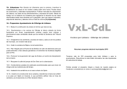 Resumen Programa 2015 VxL-CdL
