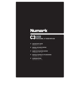 C3USB Quickstart Manual - V1.0