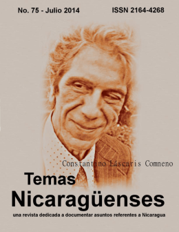 No. 75  - Revista de Temas Nicaragüenses