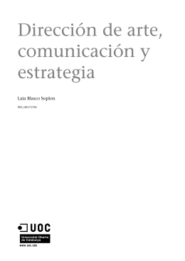 Dirección de arte, comunicación y estrategia