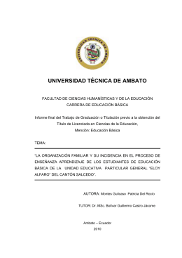 índice general - Repositorio Universidad Técnica de Ambato