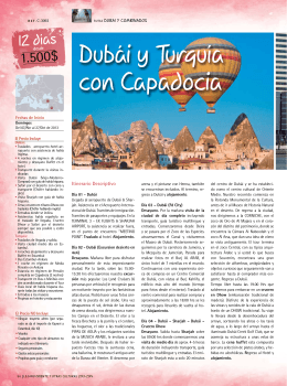 Dubái y Turquía con Capadocia