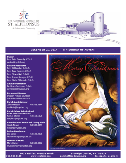 december 21, 2014 - St. Alphonsus Church – Brooklyn Center, MN