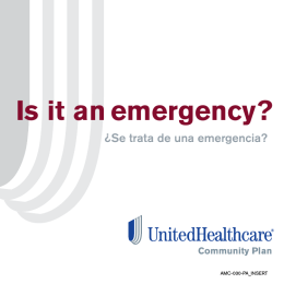 Is it an emergency? - UHCCommunityPlan.com