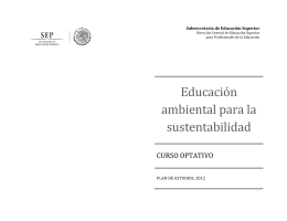 Educación ambiental para la sustentabilidad