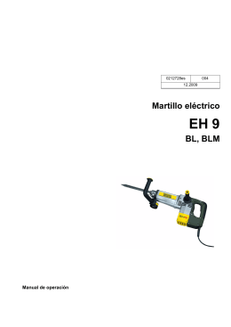 Martillo eléctrico EH 9 BL, BLM
