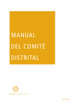 MANUAL DEL COMITÉ DISTRITAL