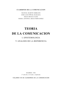 TEORIA DE LA COMUNICACION