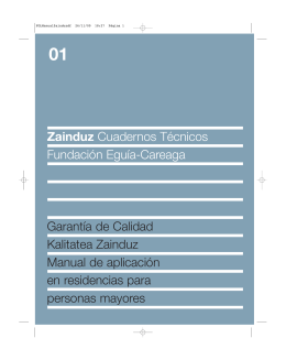 Kalitatea Zainduz - Zainduz Cuadernos Técnicos