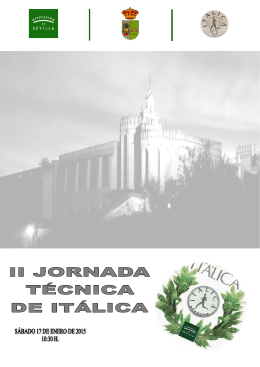 II JORNADA TÉCNICA DE ITÁLICA. A fecha 25-11-14.