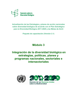 CBD Training Module - Convention on Biological Diversity