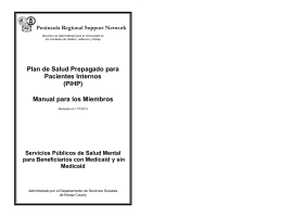 2.07b PRSN Member Handbook, Spanish 2013
