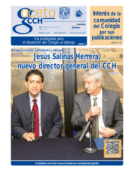 Jesús Salinas Herrera, nuevo director general del CCH