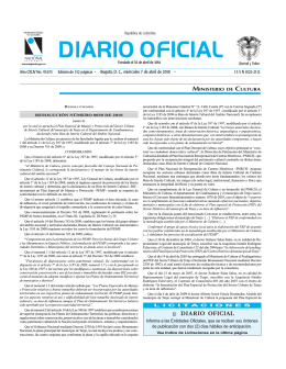 DIARIO OFICIAL - Imprenta Nacional de Colombia