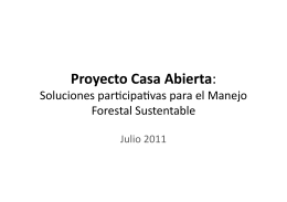 Proyecto Casa Abierta: