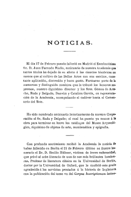 Noticias. Boletín de la Real Academia de la Historia, tomo 38 (marzo