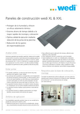 Florpost - Paneles de construcción wedi XL & XXL