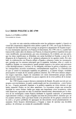 LA CRISIS POLÍTICA DE 1799 - RUA