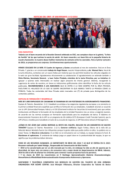 Noticias del GREF. Envío del 6 de diciembre de 2014. Archivo PDF