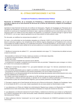iii.- otras disposiciones y actos - Gobierno de Castilla