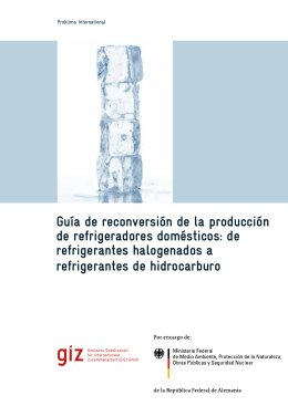Guía de reconversión de la producción de refrigeradores