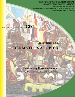 GER Tx Dermatitis Atópica - Instituto Mexicano del Seguro Social