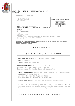 SENTENCIA CLAUSULA SUELO - 3.06.14 - sin datos