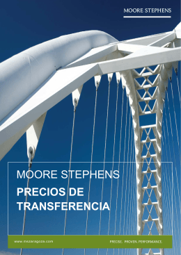 precios de transferencia - Moore Stephens Zaragoza