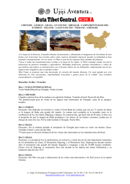 Ruta Tibet Central.CHINA